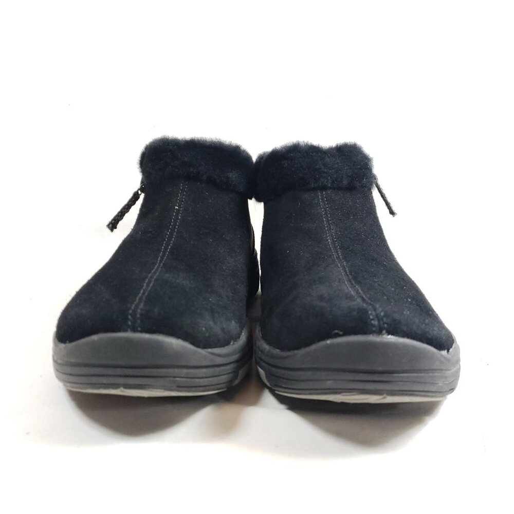 Ryka Anchorage Mid Black Leather Fur-Lined Comfort Walking Boots Size 10 - Picture 6 of 9